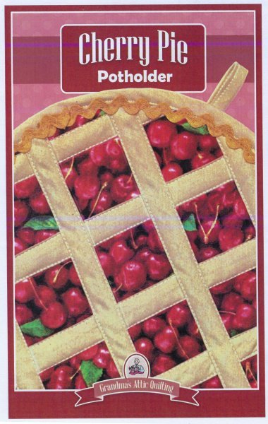 Cherry Pie Potholder - Grandma's Attic Quilting