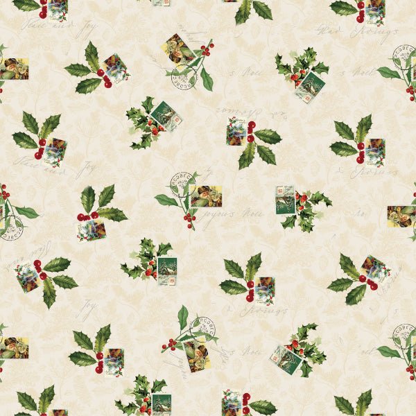 Clothworks - Y4488-57 Cream - Grandma&
