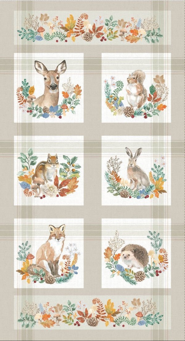 Clothworks - Y4849-551 Panel Multi - Grandma's Attic Quilting