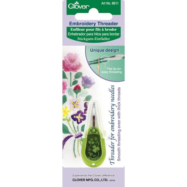 Clover - Embroidery Needle Threader - Grandma's Attic Quilting