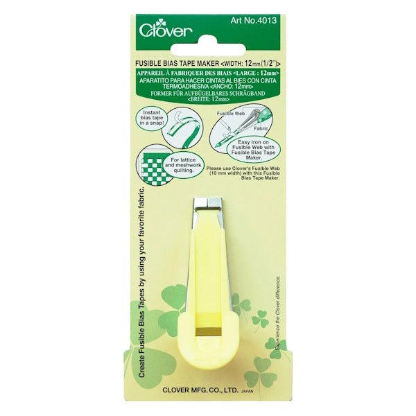 Clover - Fusible Bias Tape Maker - 12mm (1/2") - Grandma&