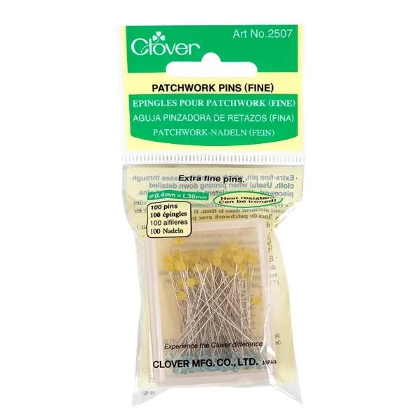 Clover - Patchwork Pins (Fine) 2507 - Grandma's Attic Quilting
