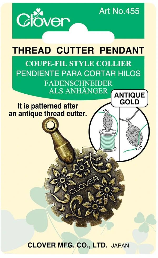 Clover - Pendant Thread Cutter Antique Gold - Grandma&