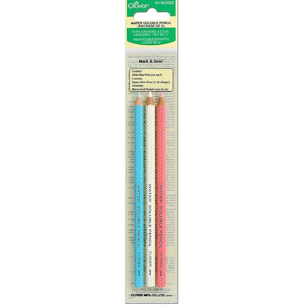 Clover - Water Soluble Pencil - 3 Color - Grandma's Attic Quilting