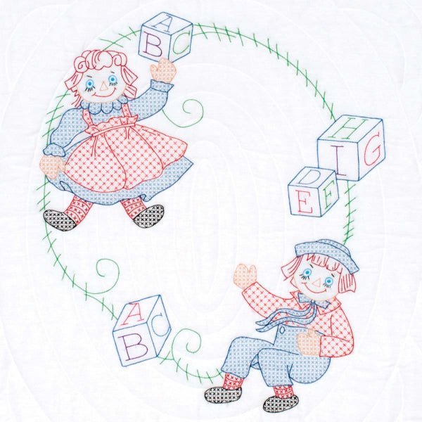 Crib Quilt Top - 4060-10 Ann & Andy - Grandma's Attic Quilting