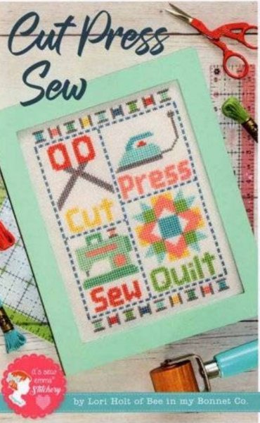 Cross Stitch Pattern - Cut Press Sew - Grandma's Attic Quilting