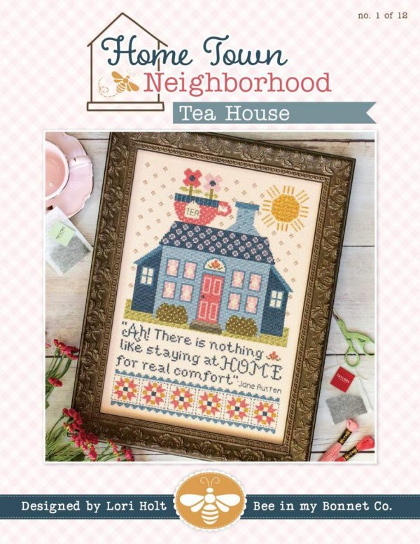 Cross Stitch Pattern - Tea House - Grandma's Attic Quilting