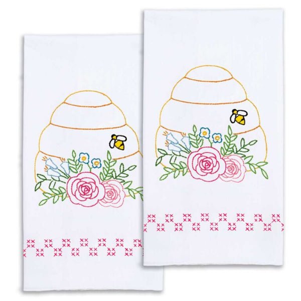 Decorative Hand Towel - 320-837 Bee Hive - Grandma's Attic Quilting