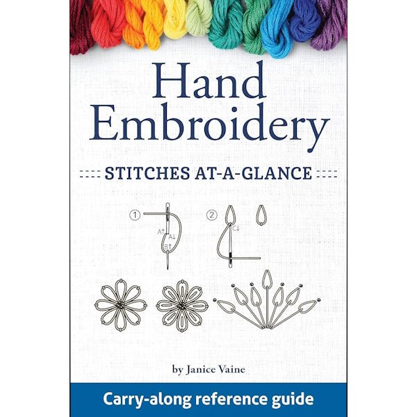 Hand Embroidery Stitches At-A-Glance Pocket Guide - Grandma's Attic Quilting
