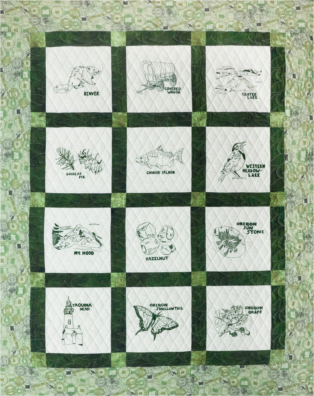 Images of Oregon Block of the Month Club - Grandma's Attic Quilting