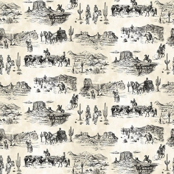 In the Beginning - 2SWM-1 Cream Toile - Grandma&