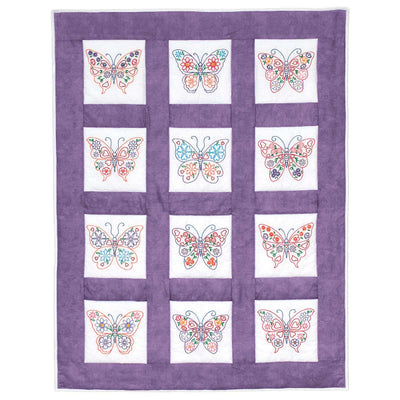 9" Quilt Squares - 737-729 Butterflies