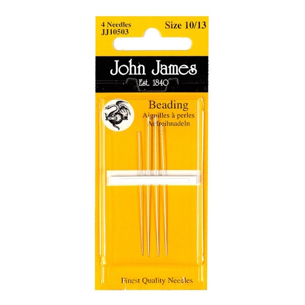 John James - Beading Needles Size 10-13 - Grandma&