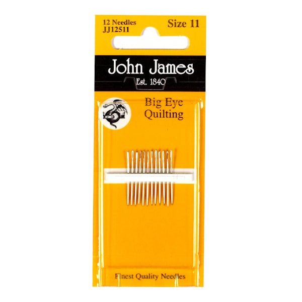 John James - Big Eye Quilting Needles - Size 11 - Grandma&