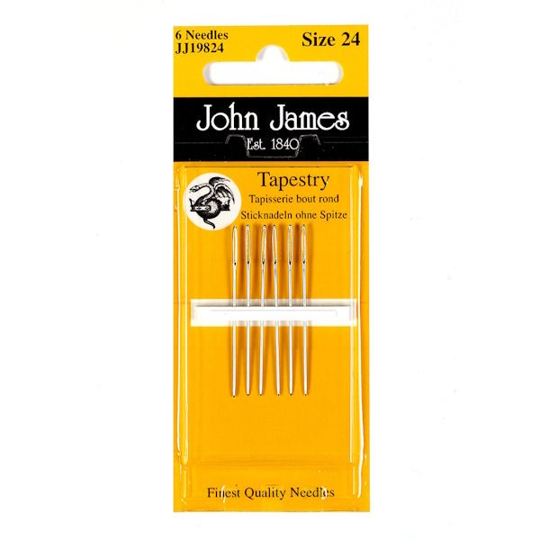 John James - Tapestry Needles Size 24 - Grandma's Attic Quilting