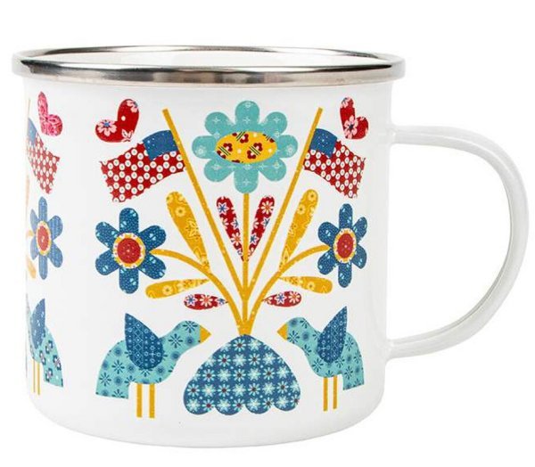 Lori Holt - Americana Enamel Tin Mug - Grandma's Attic Quilting