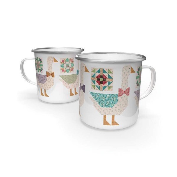 Lori Holt - Gentler Times Enamel Tin Mug - Grandma's Attic Quilting
