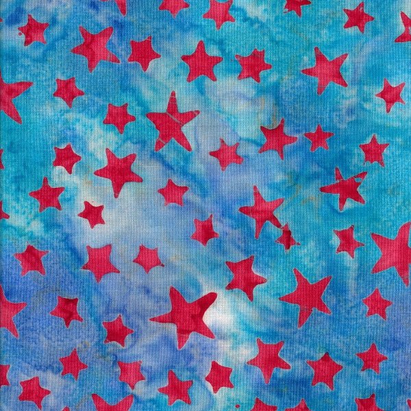 Majestic Batiks - Firebrick 179 Blue - Grandma's Attic Quilting