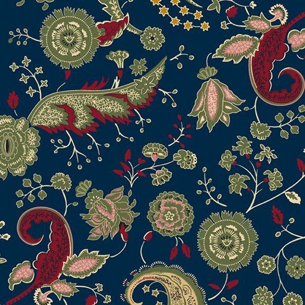 Marcus Fabrics - R330508 Navy - Grandma's Attic Quilting