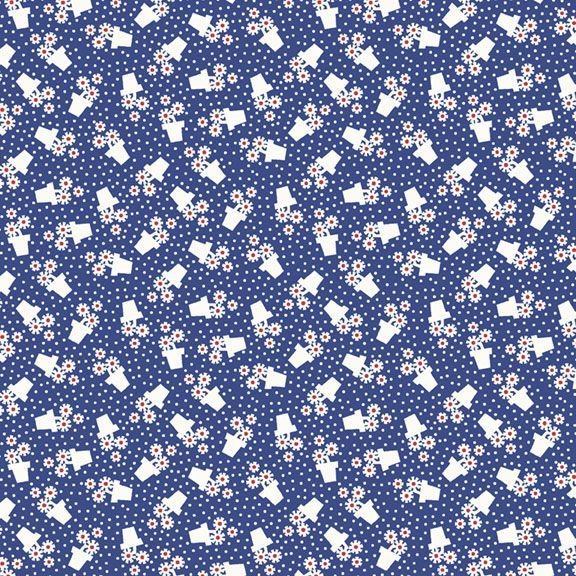Marcus Fabrics - R351773D Blue - Grandma&
