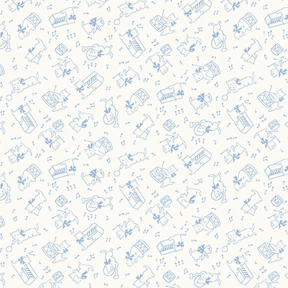Marcus Fabrics - R351873D Blue - Grandma's Attic Quilting