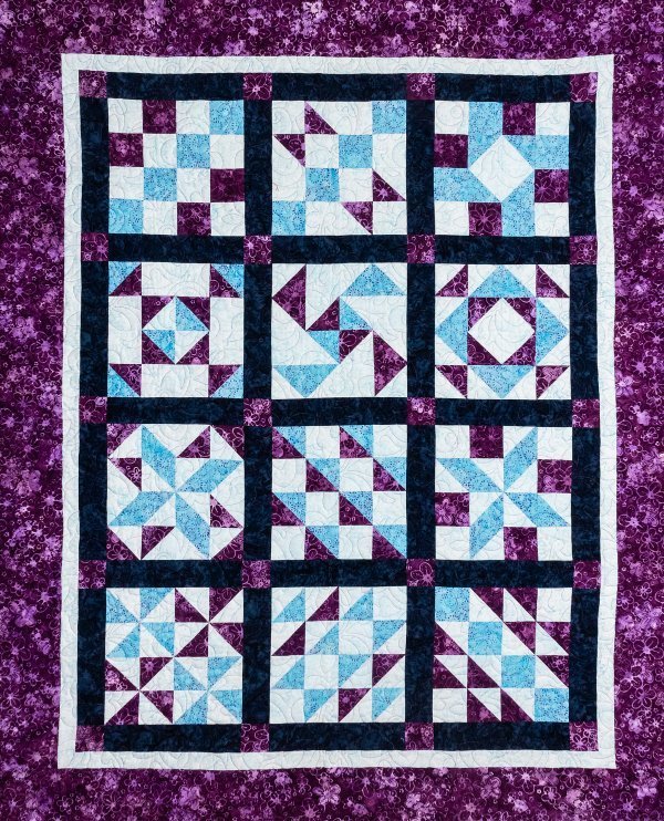 Mixed Berry Crisp Block of the Month Club - Grandma's Attic Quilting