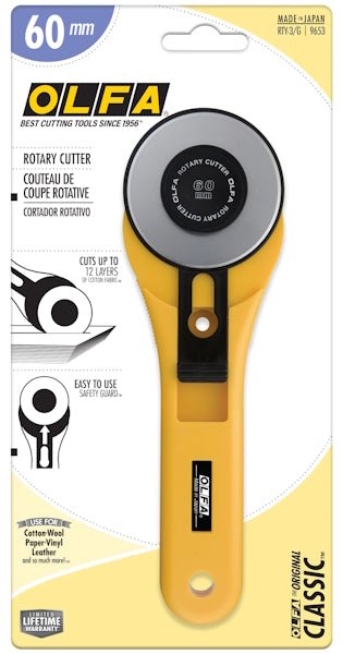 Olfa - Rotary Cutter (RTY3G) 60 mm Extra Large - Grandma's Attic Quilting