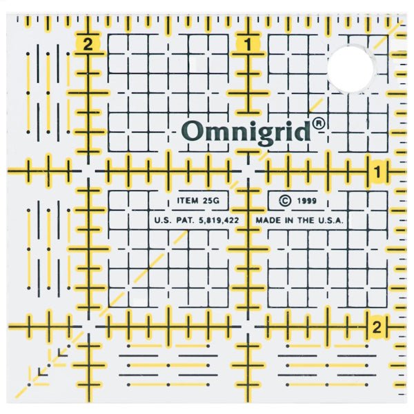 Omnigri - 2.5 Inch Square Ruler - Grandma's Attic Quilting