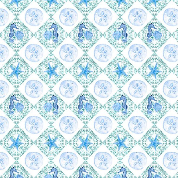 P&amp;B Textiles - 5782-BG Blue Green - Grandma&