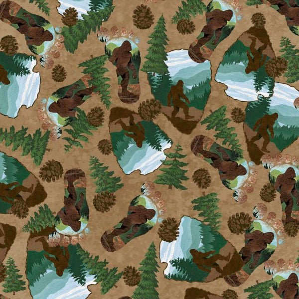 P&amp;B Textiles - 6125-Z Brown - Grandma&