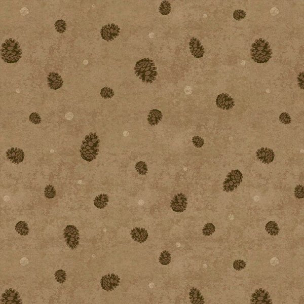 P&amp;B Textiles - 6129-Z Brown - Grandma&
