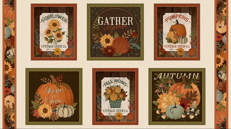 P&B Textiles - AHOM 6211 EMU Ecru Multi - Grandma's Attic Quilting