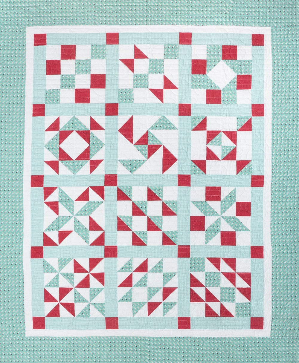 Peppermint Twist Block of the Month Club - Grandma's Attic Quilting