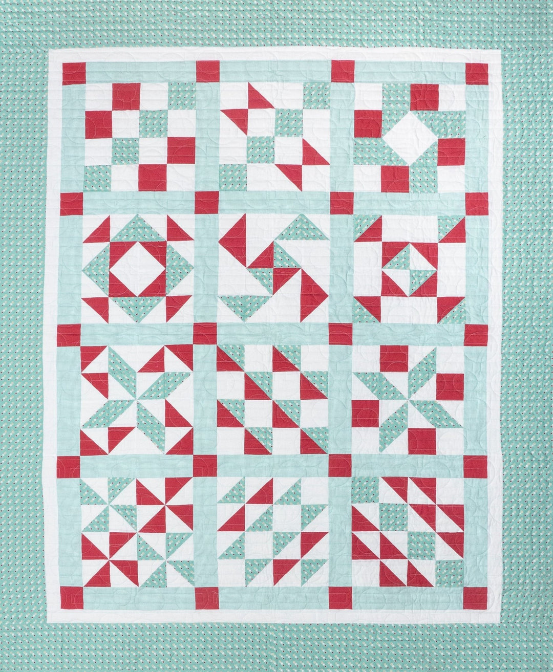 Peppermint Twist Block of the Month Club - Grandma&