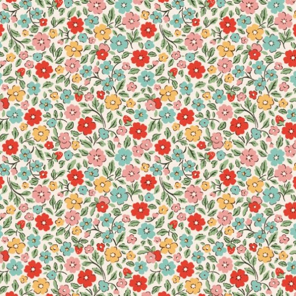 Poppie Cotton - FH25950 Multi - Grandma's Attic Quilting