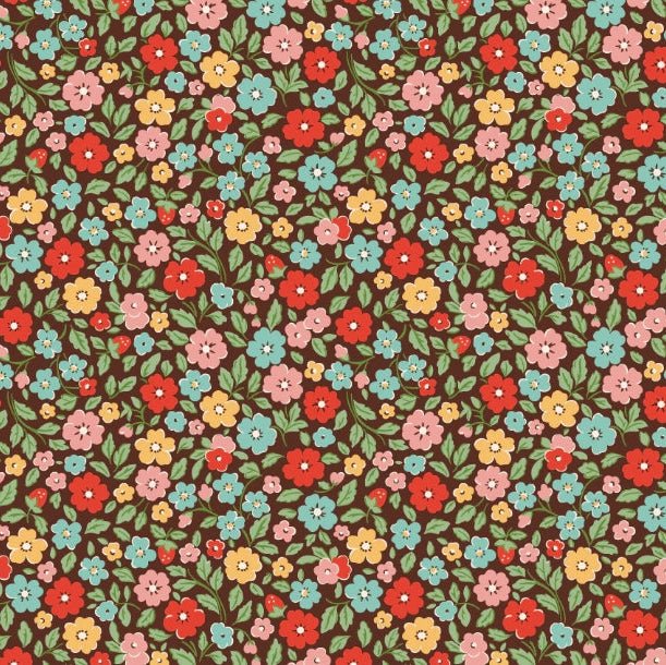 Poppie Cotton - FH25951 Brown - Grandma&