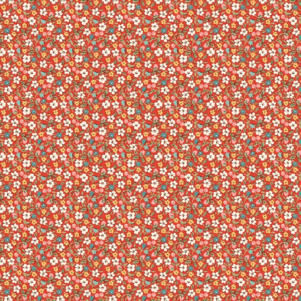Poppie Cotton - FH25965 Red - Grandma&