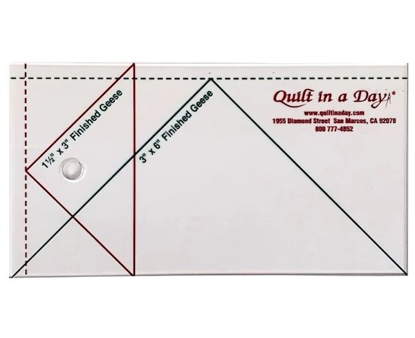 Quilt in a Day - Small Flying Geese Ruler - Grandma's Attic Quilting