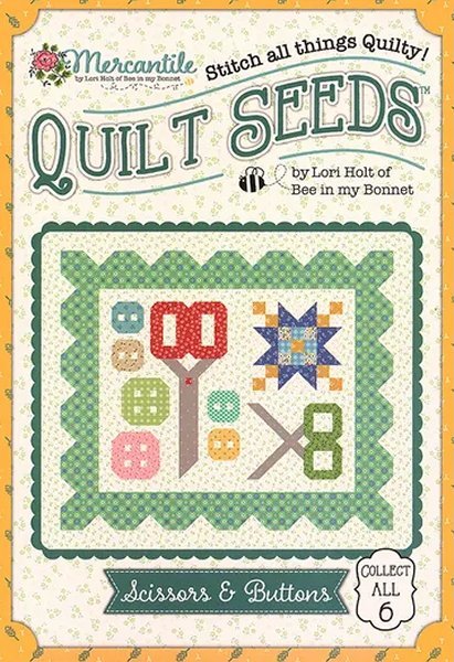 Quilt Seeds - Mercantile Scissors and Buttons - Grandma&