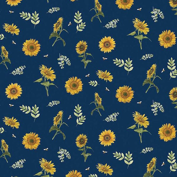 Riley Blake - C15133 Navy - Grandma's Attic Quilting