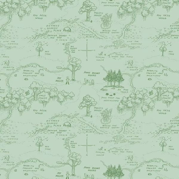 Riley Blake - C17001 Green - Grandma's Attic Quilting