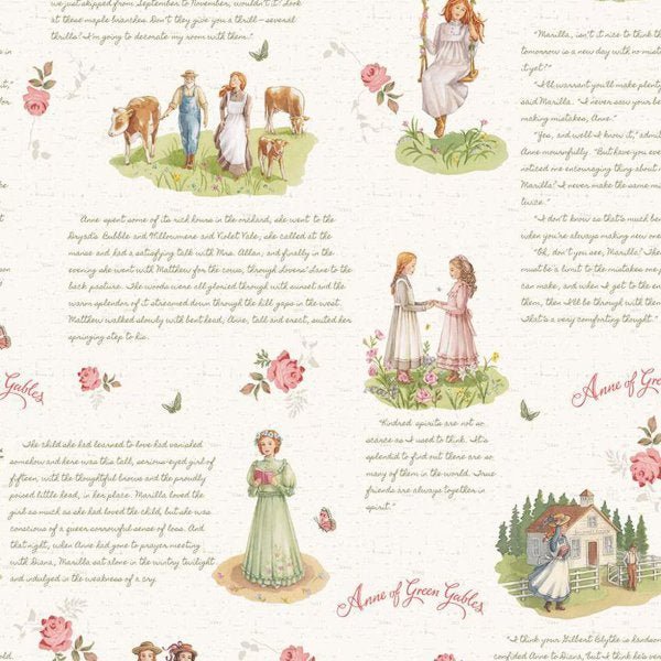 Riley Blake - CD16120 Cream - Grandma's Attic Quilting