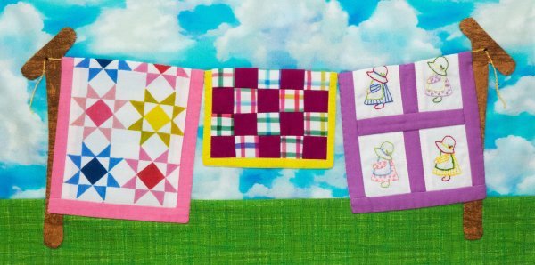 Row by Row Quilt Kit - On the Line - Grandma's Attic Quilting