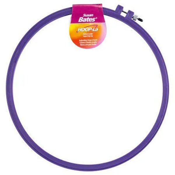 Susan Bates - 10 Inch Plastic Embroidery Hoop - Grandma's Attic Quilting