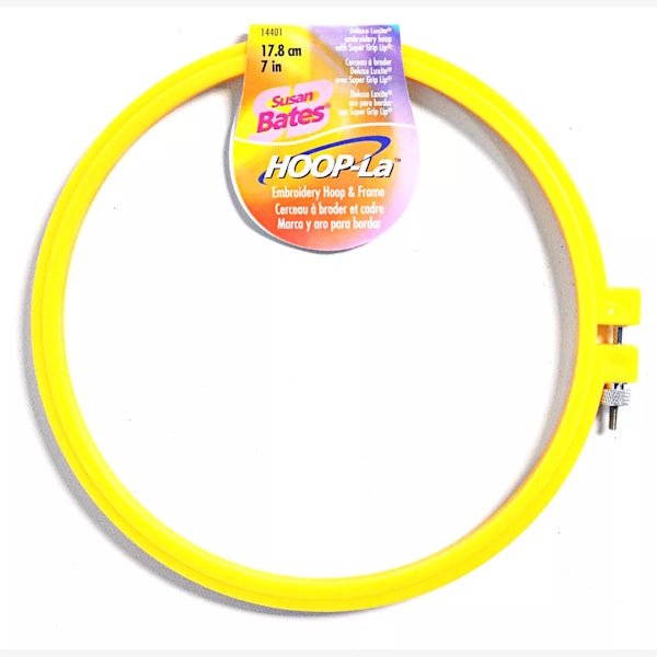 Susan Bates - 7 Inch Plastic Embroidery Hoop - Grandma's Attic Quilting
