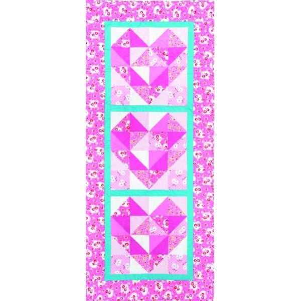 Sweethearts Table Runner - Grandma's Attic Quilting