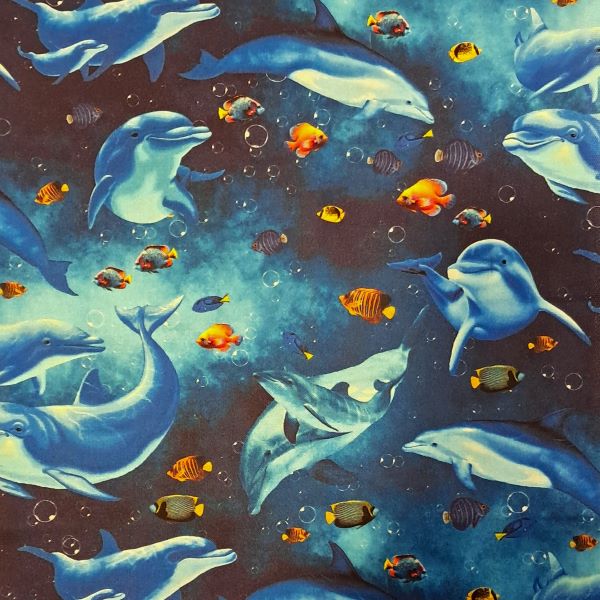 Timeless Treasures - CD3131 Ocean - Grandma's Attic Quilting