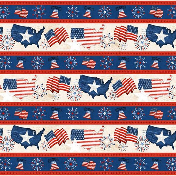 Wilmington Prints - 49360 243 Repeating Stripes Multi - Grandma's Attic Quilting
