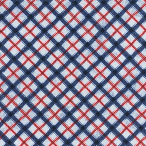 Wilmington Prints - 49364 443 Plaid Blue - Grandma's Attic Quilting
