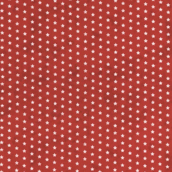 Wilmington Prints - 49368 331 Small Stars Red - Grandma's Attic Quilting